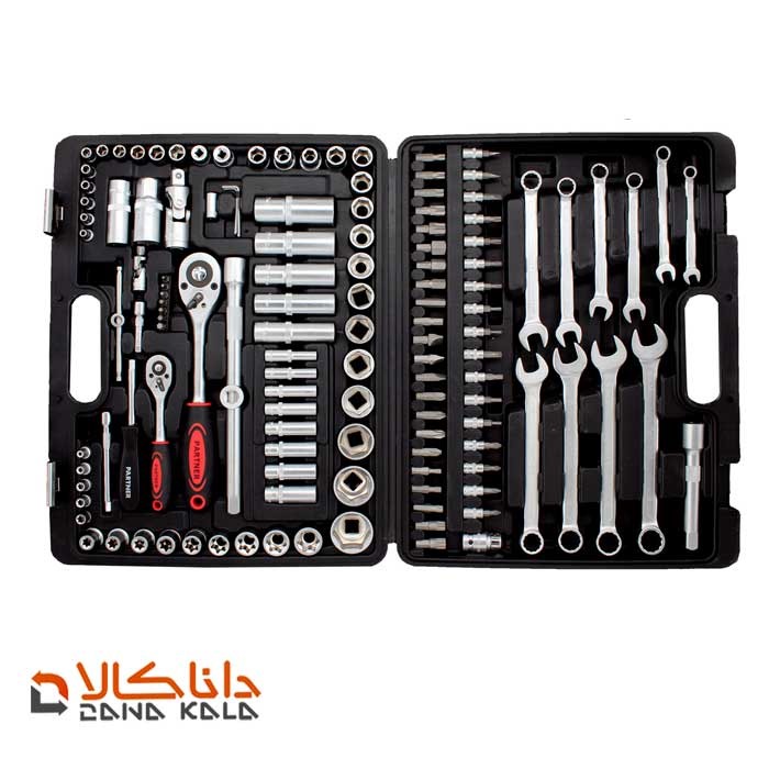 جعبه ابزار ۱۳۰ پارچه آچار و بکس PARTNER