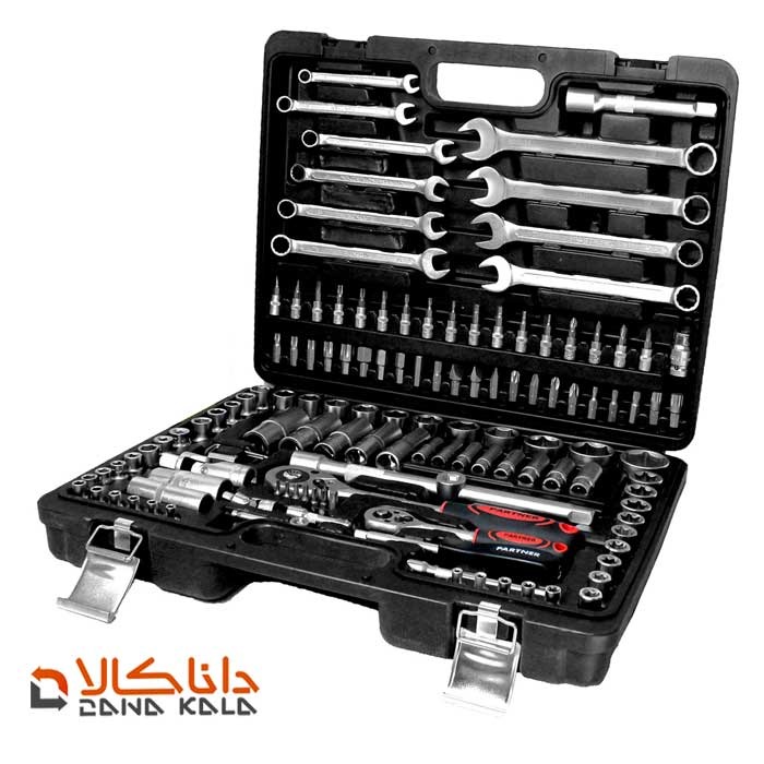 جعبه ابزار ۱۳۰ پارچه آچار و بکس PARTNER