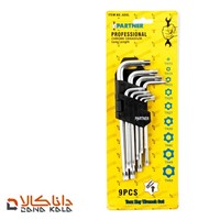 ست آچار آلن ستاره ای 9 عددی پارتنر پایه متوسط