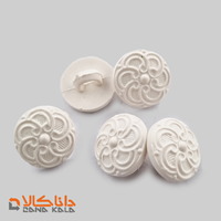 دکمه پایه دار سایز 20 سفید(قیمت صحیح است و موجود می باشد)