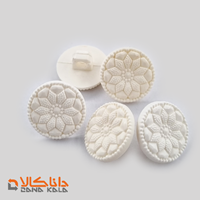 دکمه پایه دار سایز 24 سفید(قیمت صحیح است و موجود می باشد)